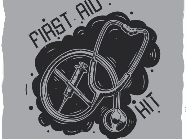 First aid kit t-shirt design