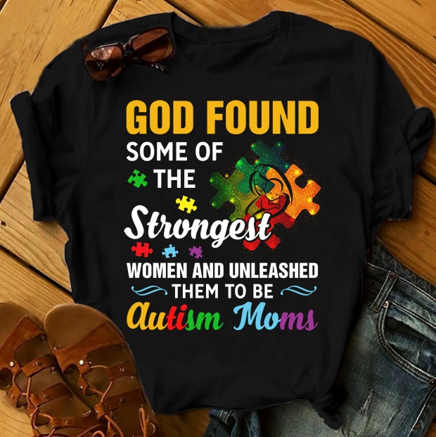 SPECIAL AUTISM AWARENESS PART 2- 50 EDITABLE DESIGNS – 90% OFF – PSD and PNG – LIMITED TIME ONLY! t shirt design for teespring