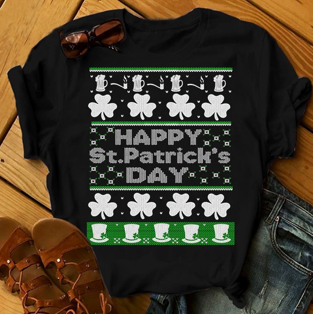 SPECIAL ST PATRICK’s DAY PART 1- 101 EDITABLE DESIGNS – 90% OFF – PSD and PNG – LIMITED TIME ONLY! t-shirt designs for sale