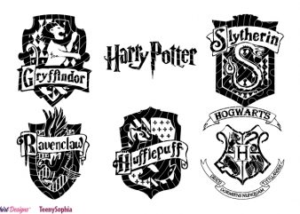 Download Harry Potter Houses Tattoo, 2 Svg layered file for cutting ...