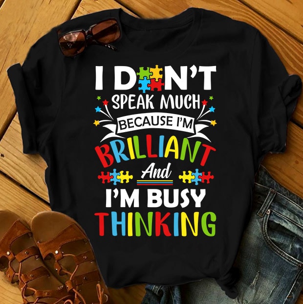 SPECIAL AUTISM AWARENESS PART 2- 50 EDITABLE DESIGNS – 90% OFF – PSD and PNG – LIMITED TIME ONLY! t shirt design for teespring