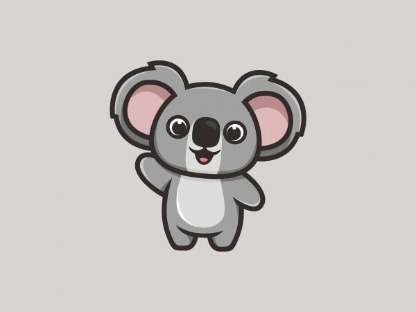 Cute koala buy t shirt design for commercial use