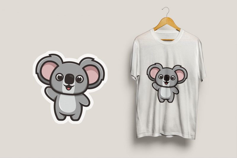 Cute Koala buy t shirt designs artwork