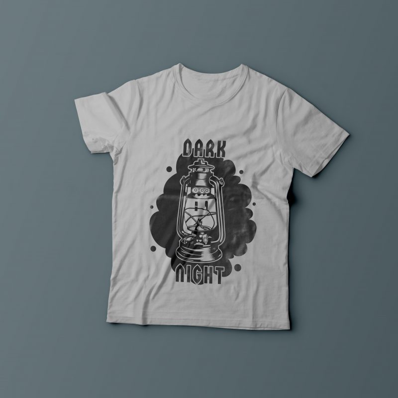 Dark light t shirt designs for printify