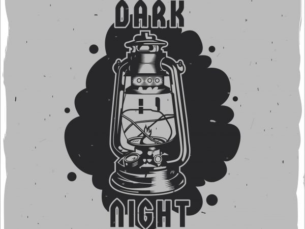 Dark light vector t shirt design artwork