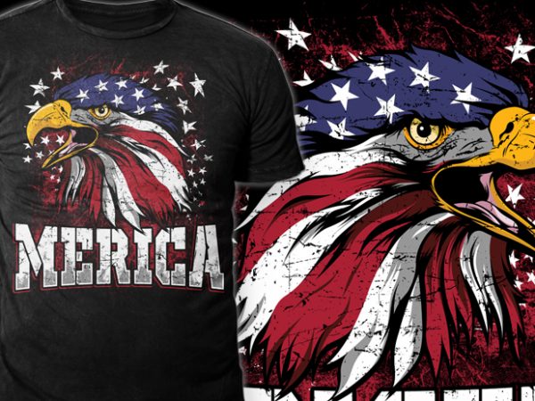 Merica graphic t-shirt design