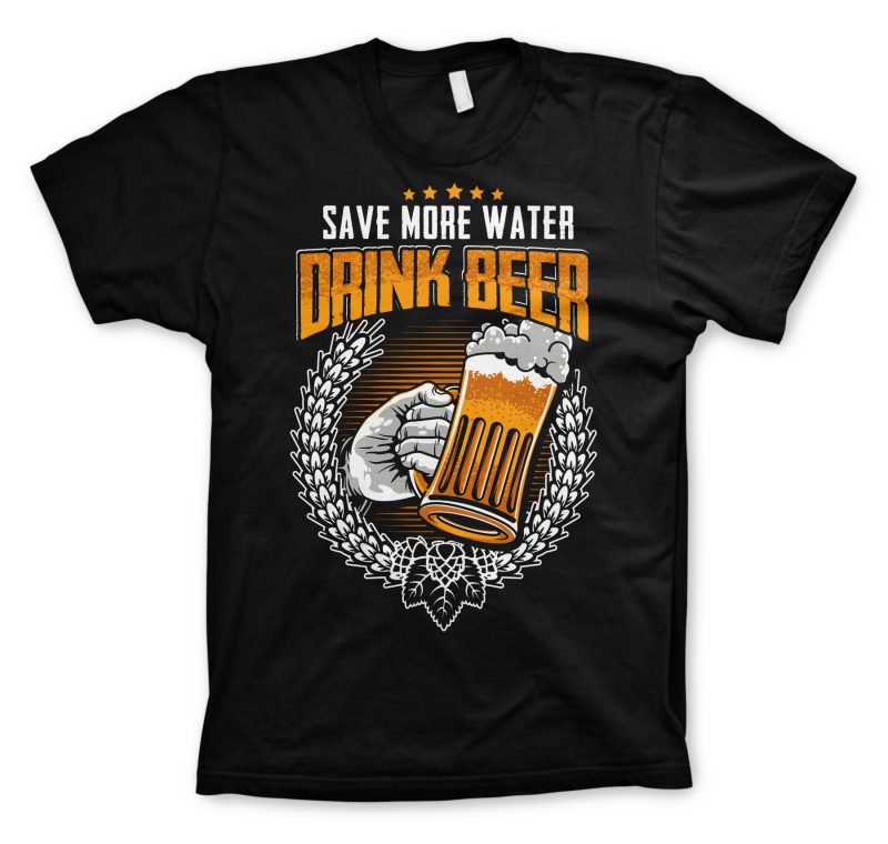 Drink Beer vector shirt designs