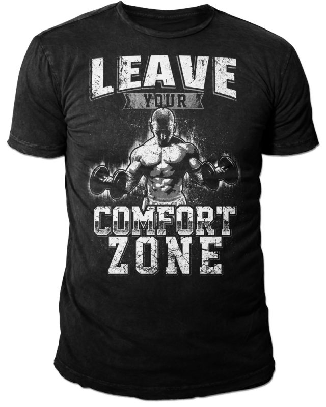 LEAVE YOUR COMFORTZONE graphic t-shirt design - Buy t-shirt designs