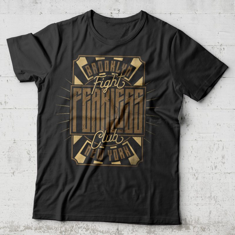 Fight Club. Editable vector t-shirt design. - Buy t-shirt designs