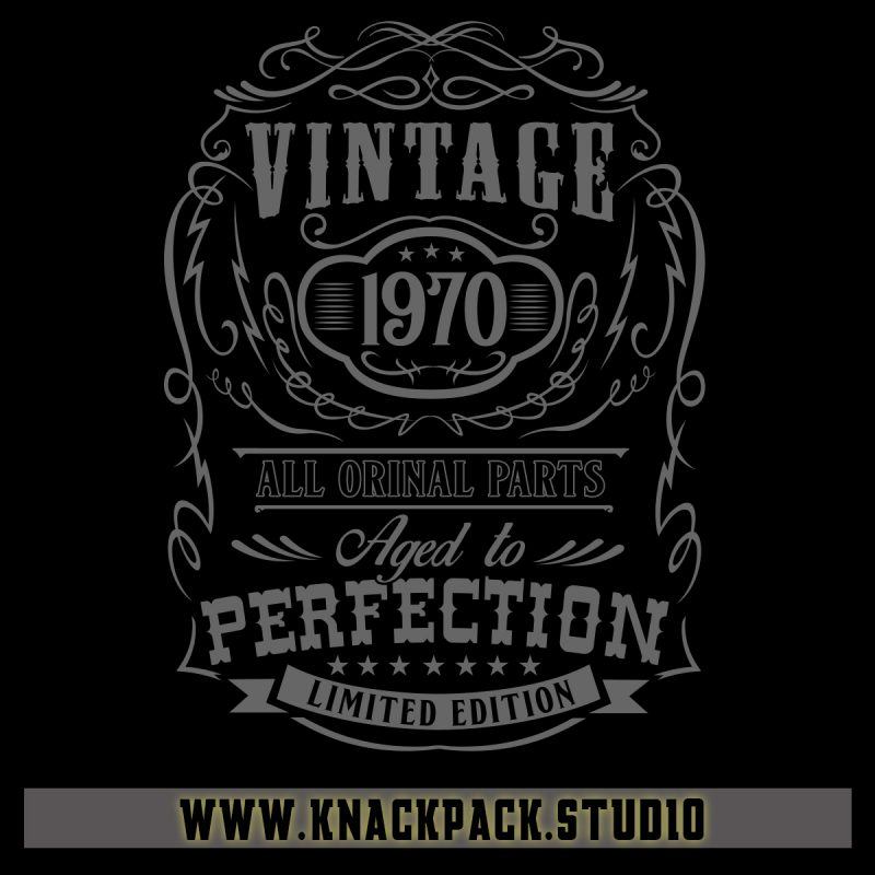 Aged to Perfection – 50th Birthday t shirt design template