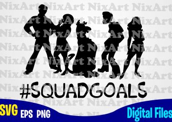 Scooby Doo, Squadgoals, Hashtag, Funny Scooby Doo design svg eps, png files for cutting machines and print t shirt designs for sale t-shirt design png
