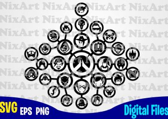 Overwatch, Blizzard, Logo, Game, Funny Overwatch design svg eps, png files for cutting machines and print t shirt designs for sale t-shirt design png