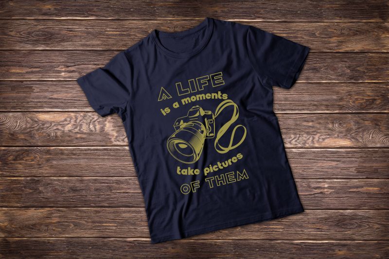 Photographer t shirt illustrations t shirt designs for merch teespring and printful