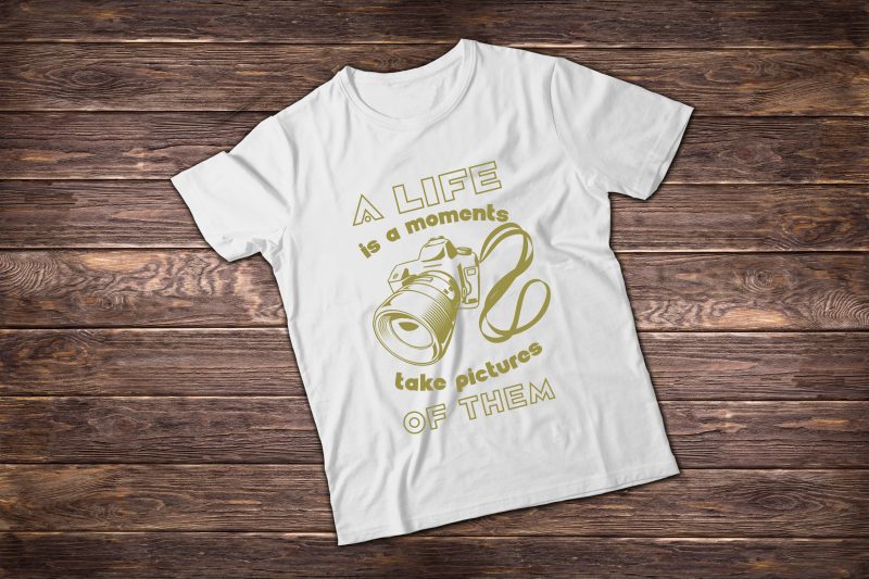 Photographer t shirt illustrations t shirt designs for merch teespring and printful