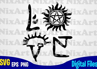 Supernatural, Love, Dean, Sam, Winchester, Superhero, Funny Superhero design svg eps, png files for cutting machines and print t shirt designs for sale t-shirt design