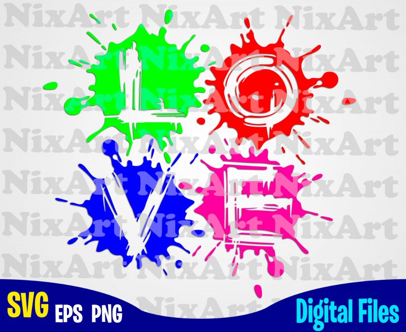 Love, Blot, Blob, Ink, Valentine, Heart, Funny design svg eps, png files for cutting machines and print t shirt designs for sale t shirt designs for sale