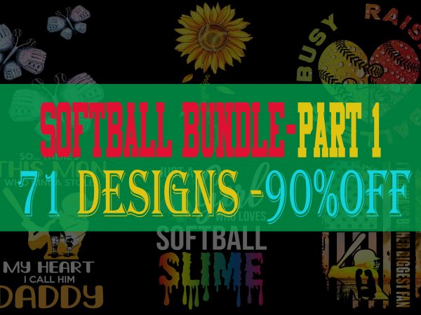 Softball Bundle Part 1 – 90% OFF – 71 Designs Softball Bundle Part 1 – 90% OFF – 71 Designs