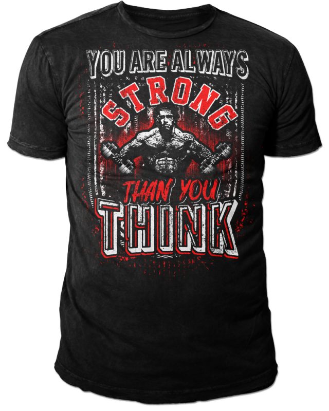 Strong Than you Think t-shirt designs for merch by amazon