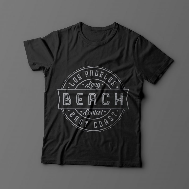 Beach label design tshirt-factory.com