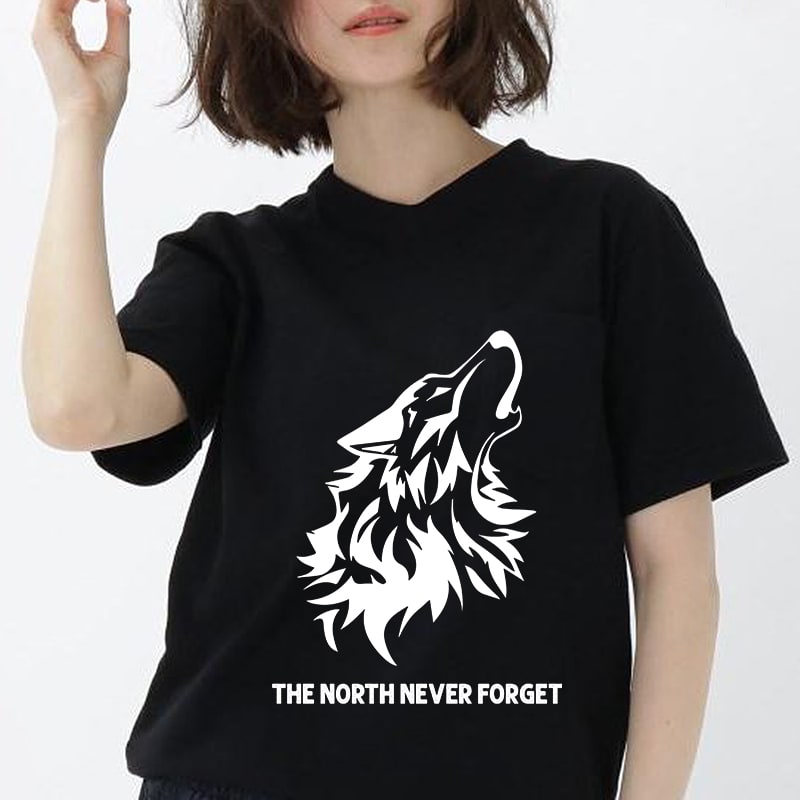 The North Never Forget, Game of Thrones, Wolf, Animals EPS SVG PNG DXF digital download commercial use t shirt designs