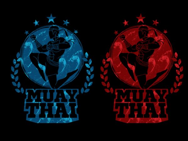 Muay thai 11 commercial use t-shirt design