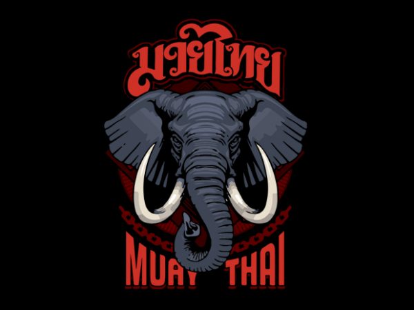 Muay thai 12 t-shirt design for sale