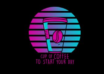 retro coffee t shirt design to buy