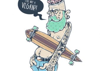 vegan cartoon design