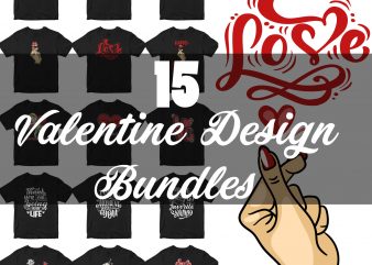 Happy Valentine Day graphic t-shirt design