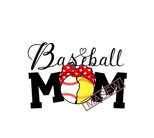 Baseball mom svg, baseball svg, love baseball svg, baseball mom shirt, baseball heart, cut file for cricut and silhouette, print ready shirt design