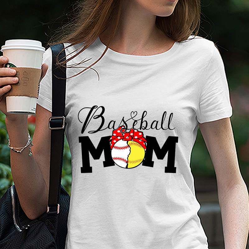 Baseball Mama Baseball Lover T-shirt Mama SVG  creative design maker –  Creativedesignmaker