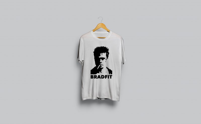 BradFit T shirt Ready to Print t shirt design graphic