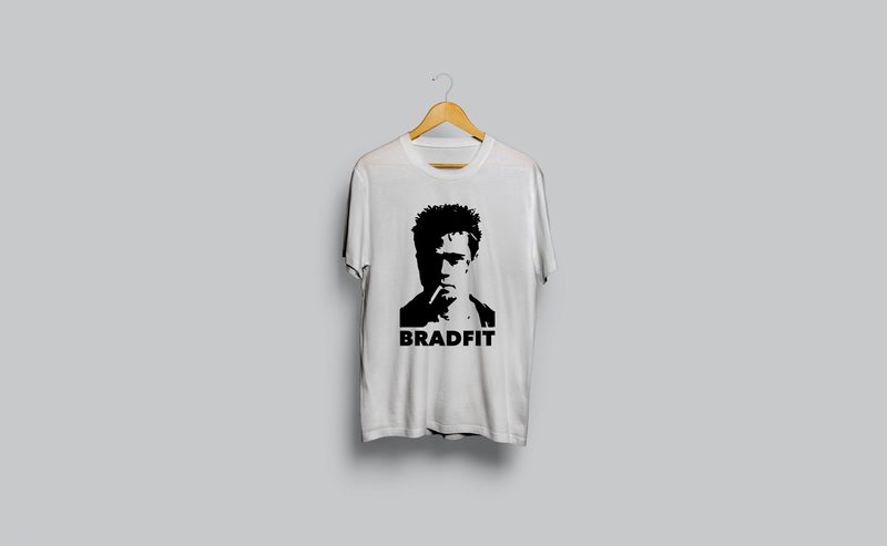 Bradfit t shirt ready to print
