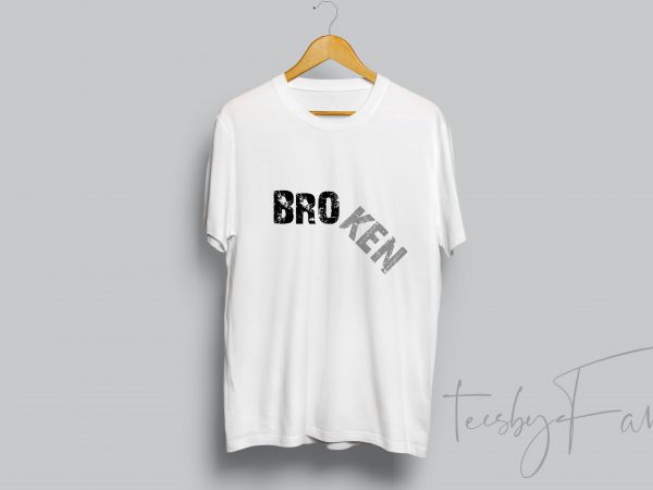 Broken tshirt design