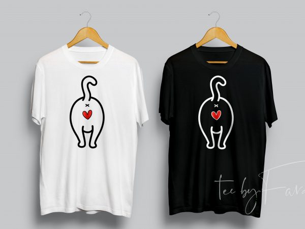 Cat love t shirt design Cat love t shirt design