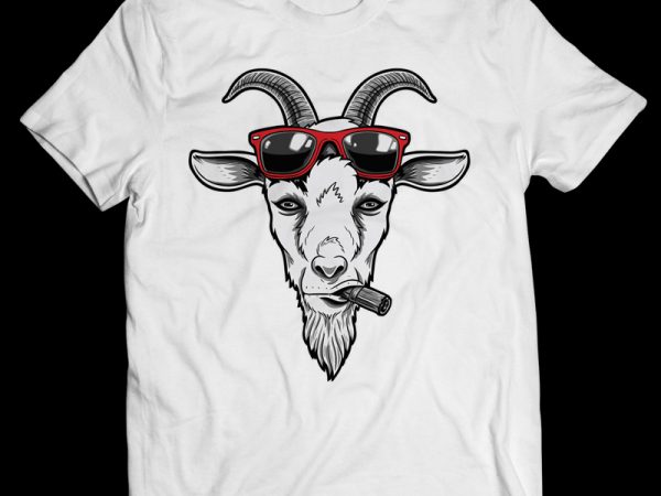 Goat problem – vector t-shirt design