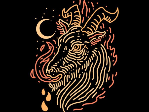 Goat tshirt design