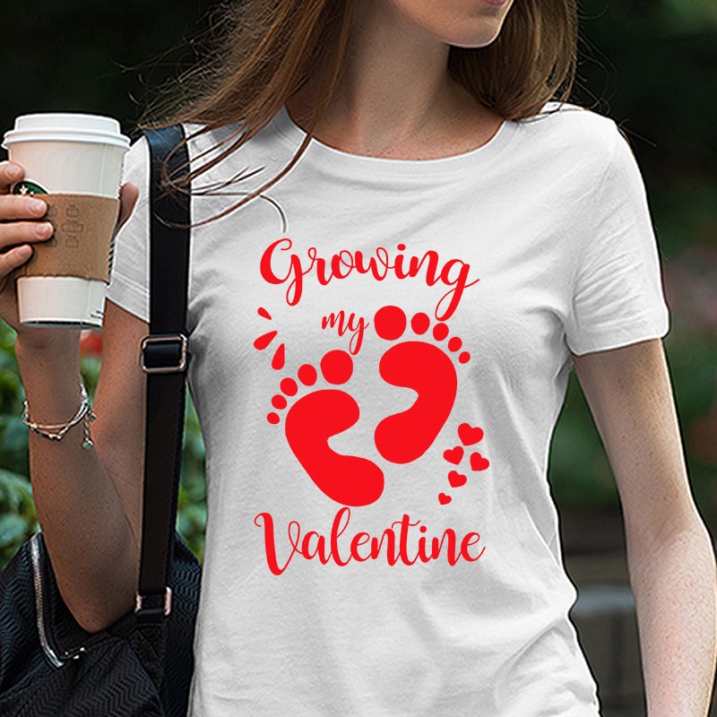 Valentines Day Pregnancy Announcement Svg Growing My Valentines Pregnancy Svg Valentine Baby Reveal Ideas Expecting Baby On The Way EPS SVG PNG DXF digital download