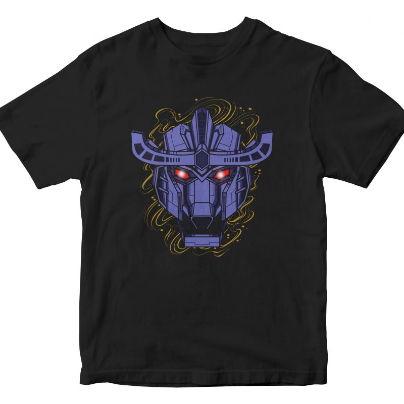 grafic design cyborg gundam t shirt designs for printify