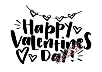 Happy Valentine’s Day, Valentine, Heart, Love,Love Heart svg, Hand Lettered Love svg, EPS SVG PNG DXF digital download print ready shirt design