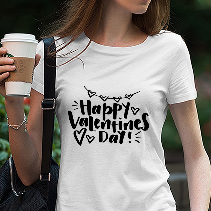 Happy Valentine’s Day, Valentine, Heart, Love,Love Heart svg, Hand Lettered Love svg, EPS SVG PNG DXF digital download t shirt designs for merch teespring and printful