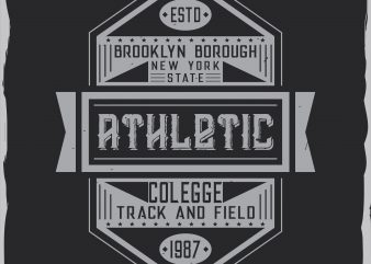 Athletic label design