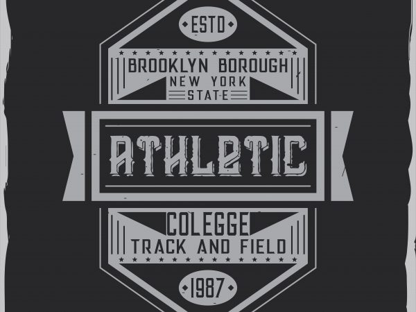 Athletic label design