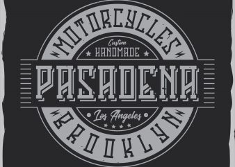 Motorcycle label design