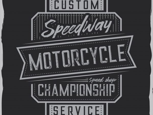 Motorcycle label design
