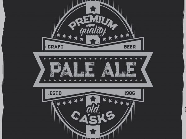 Pale ale label design