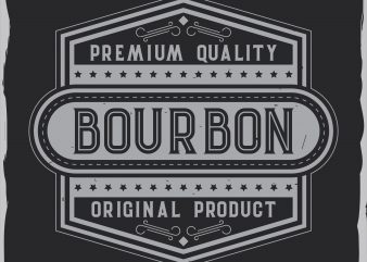 Bourbon label design
