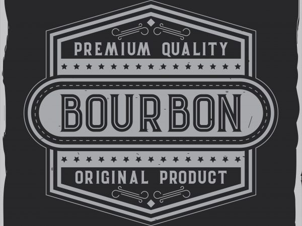 Bourbon label design