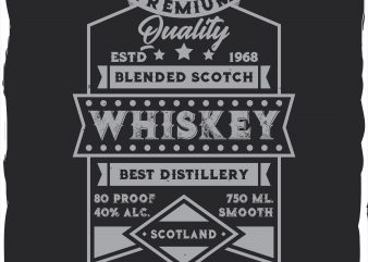 Whiskey label design