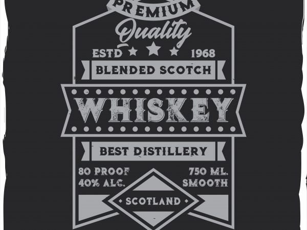 Whiskey label design